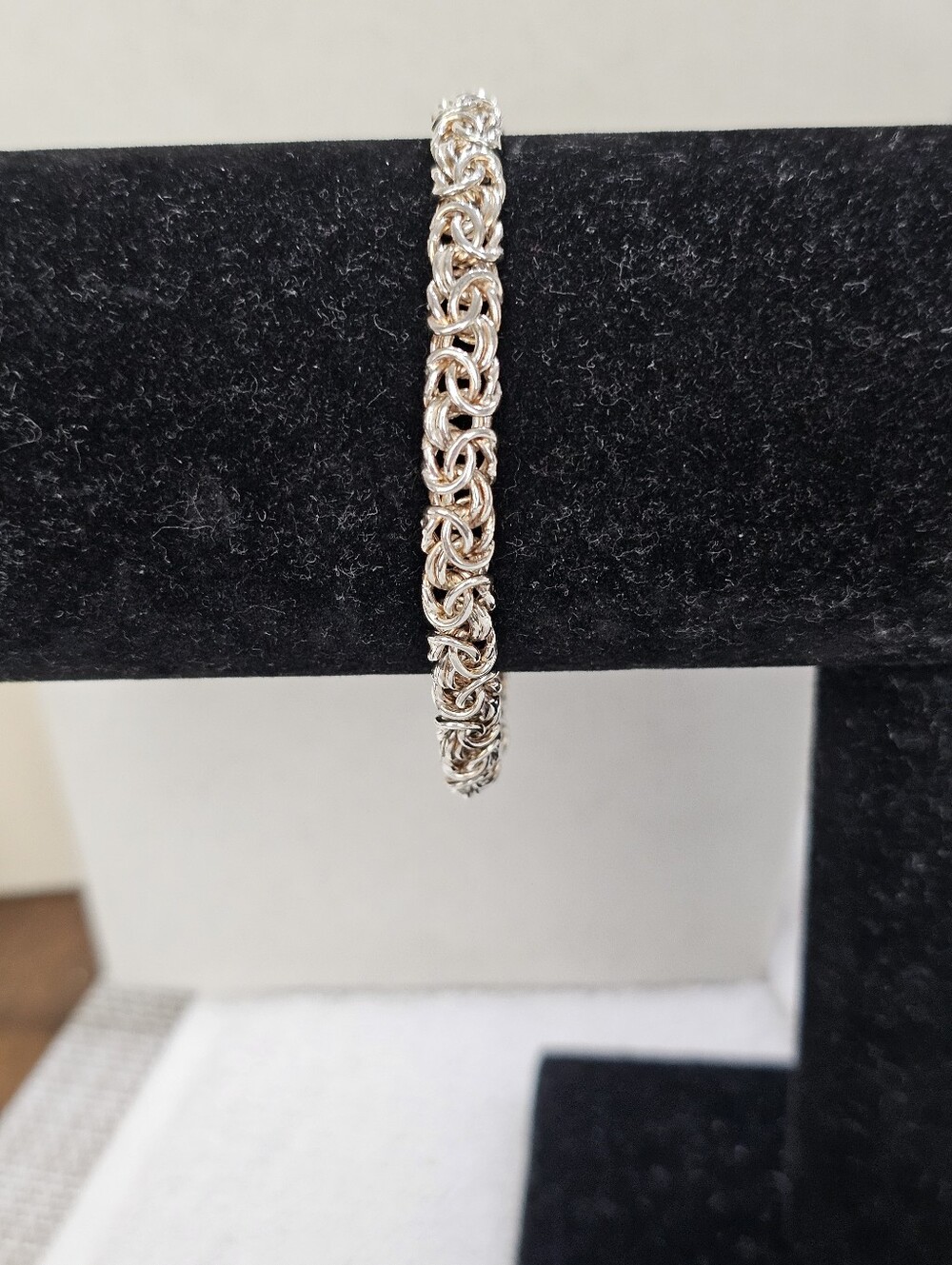 Lirm Italy 925 Silver Byzantine Bracelet 7" - Picture 4 of 13